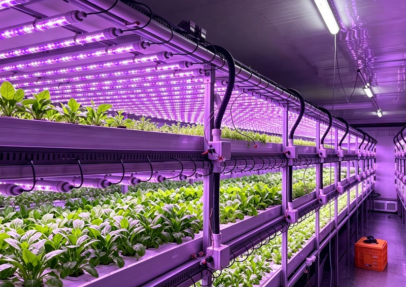 Ứng dụng của vỏ JE IP65 LED T8 trong nhà máy sản xuất thực vật