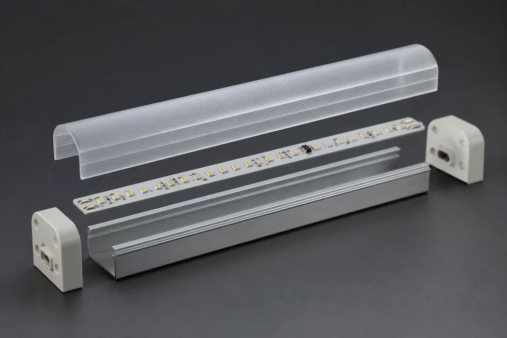 Vỏ ống LED T10 có vỏ PC và đế nhôm 6063 để lắp ráp đèn chiếu sáng OEM vào năm 2026